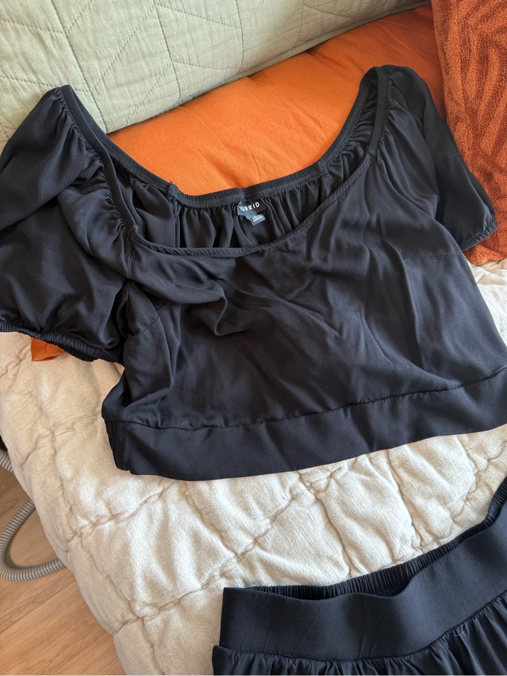torrid Black Tiered Maxi Skirt with top- torrid size 2 - Picture 2 of 6